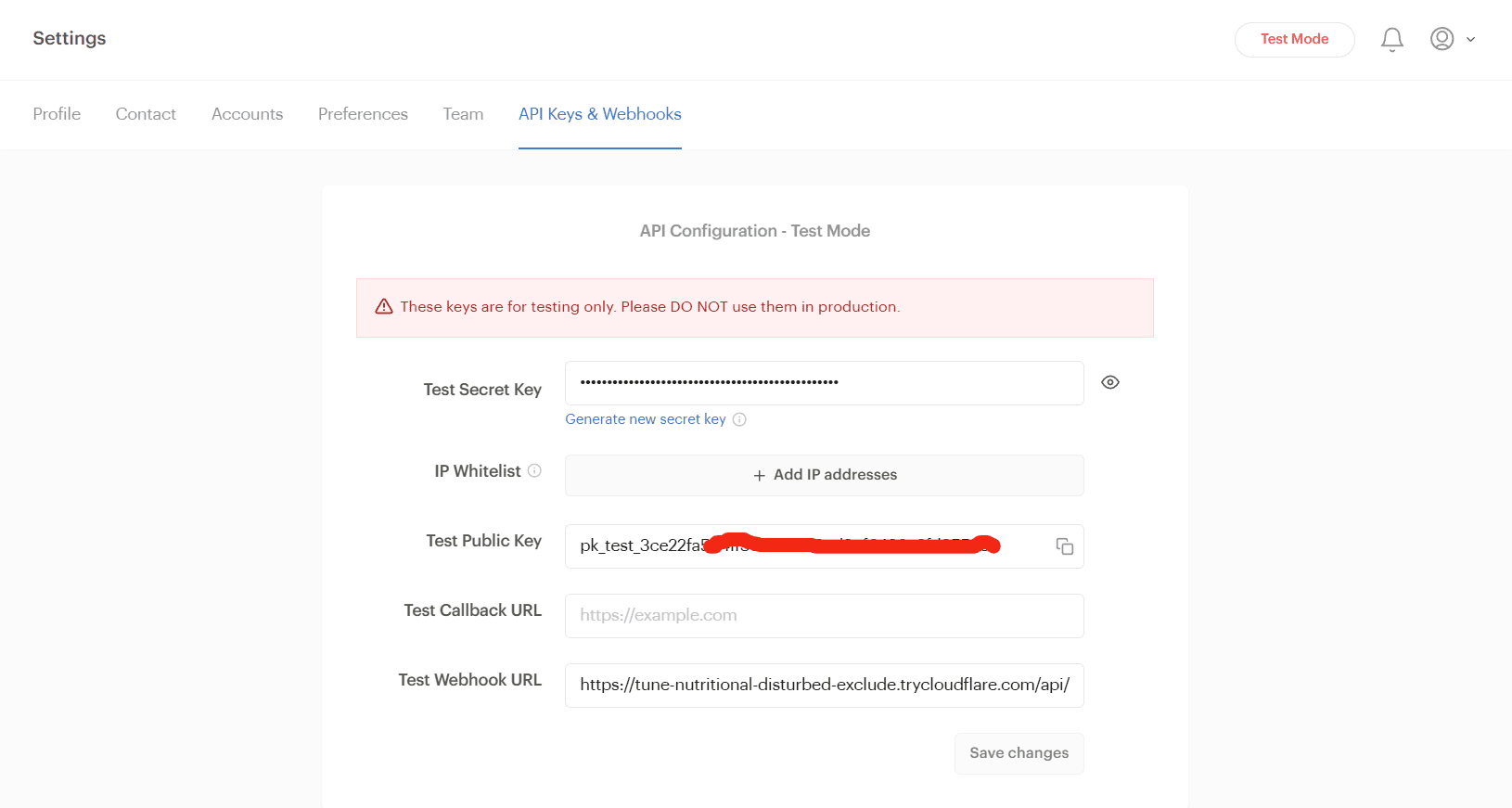 Paystack Configuration